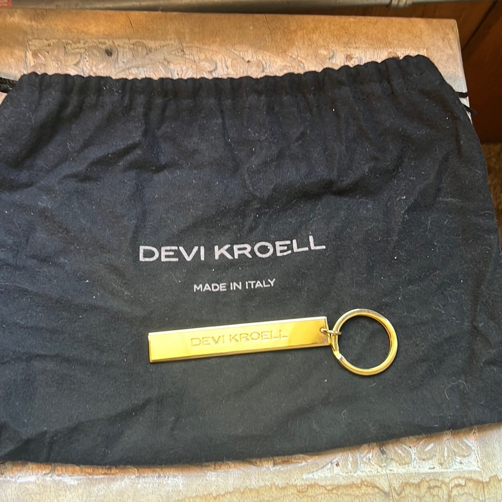Devi Kroell Gold Keychain & Dustbag